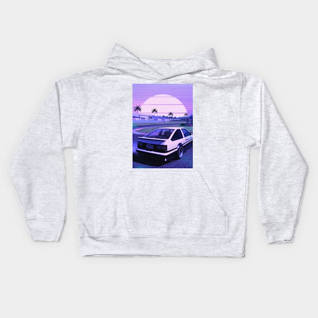 Trueno AE86 Kids Hoodie by mrcatguys